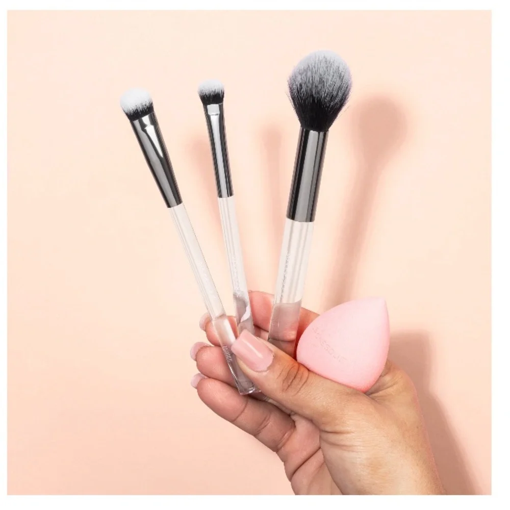 Japonesque Ultimate Blending Brush & Beauty Sponge Set NIB Makeup Tools